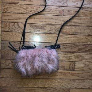 Luxury faux fur purse